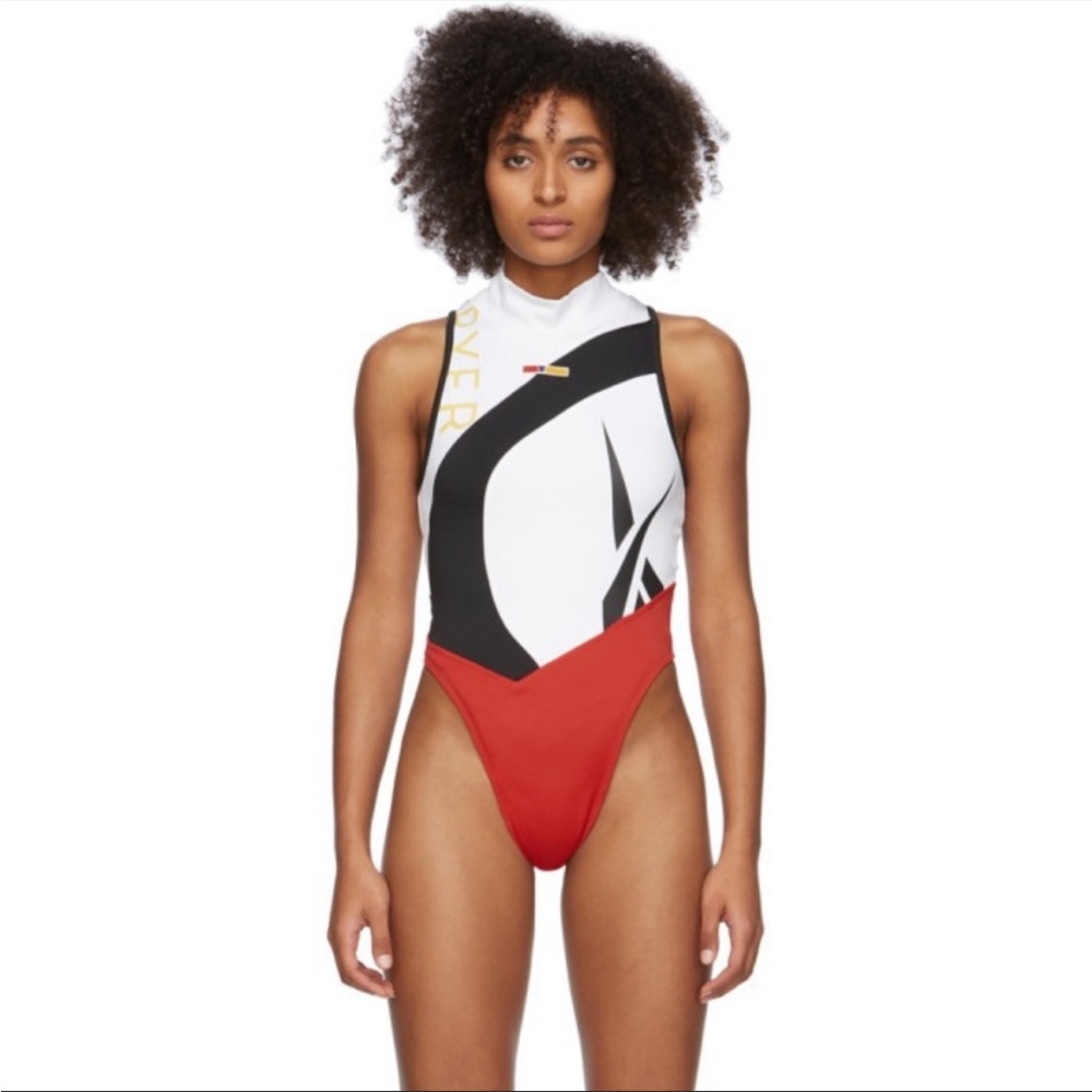 NWT Pyer Moss x Reebok bodysuit - White/Red/Black